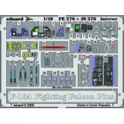 F-16A Plus Fighting Falcon interior - Eduard Accessories FE276