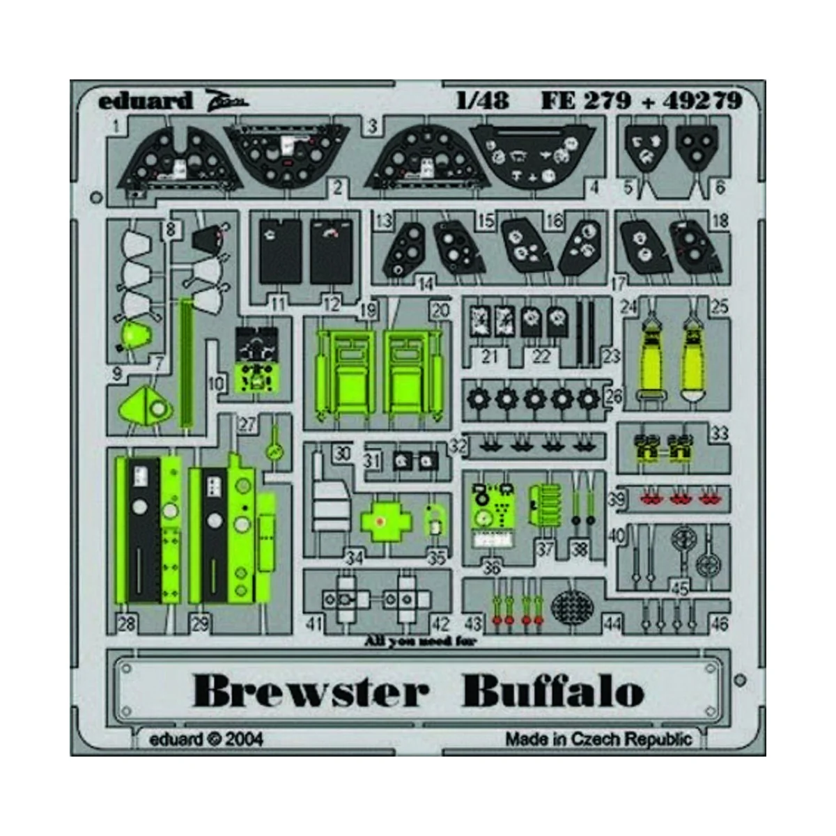 Brewster Buffalo - Eduard Accessories FE279
