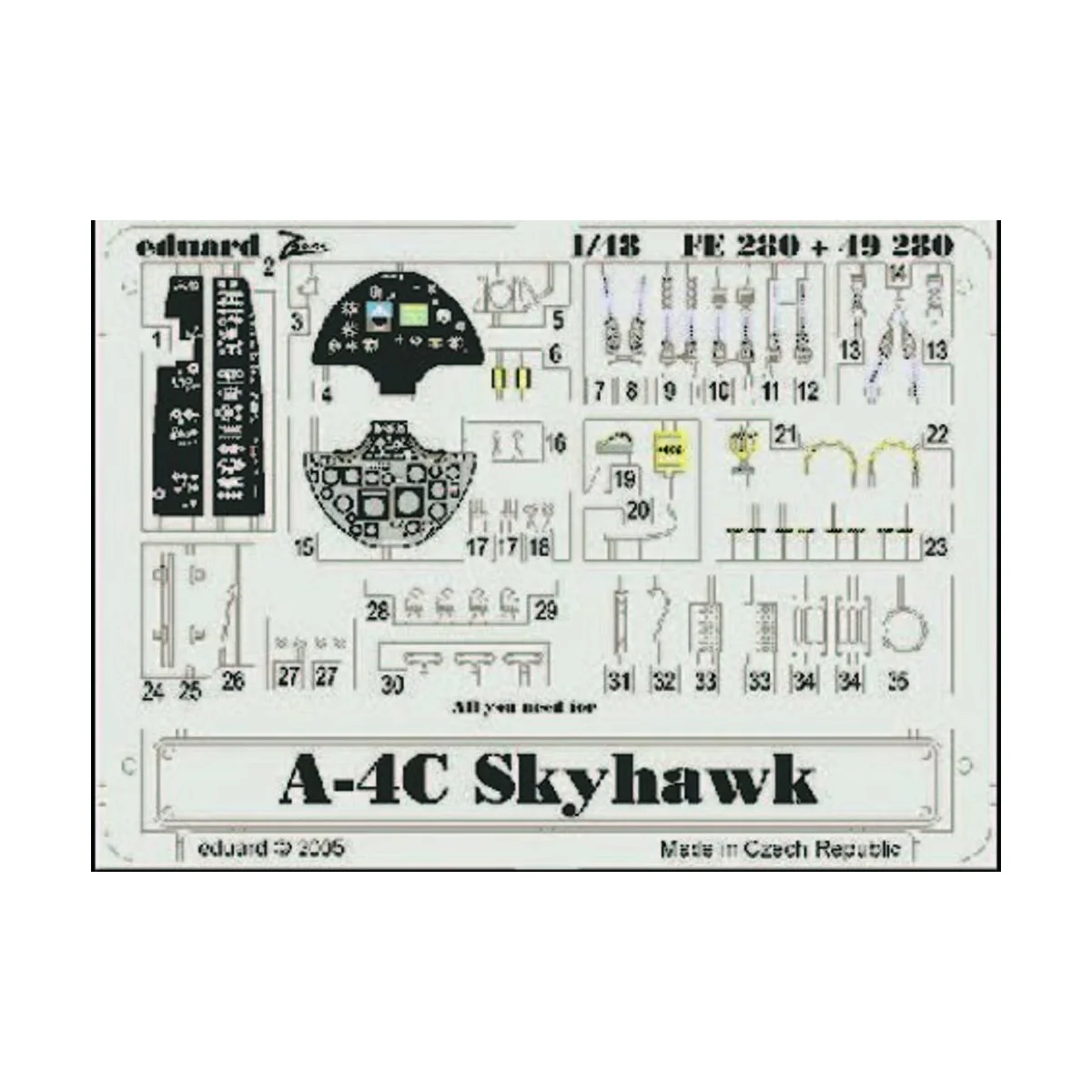 A-4C Skyhawk, 1/48 - Eduard Accessories FE280