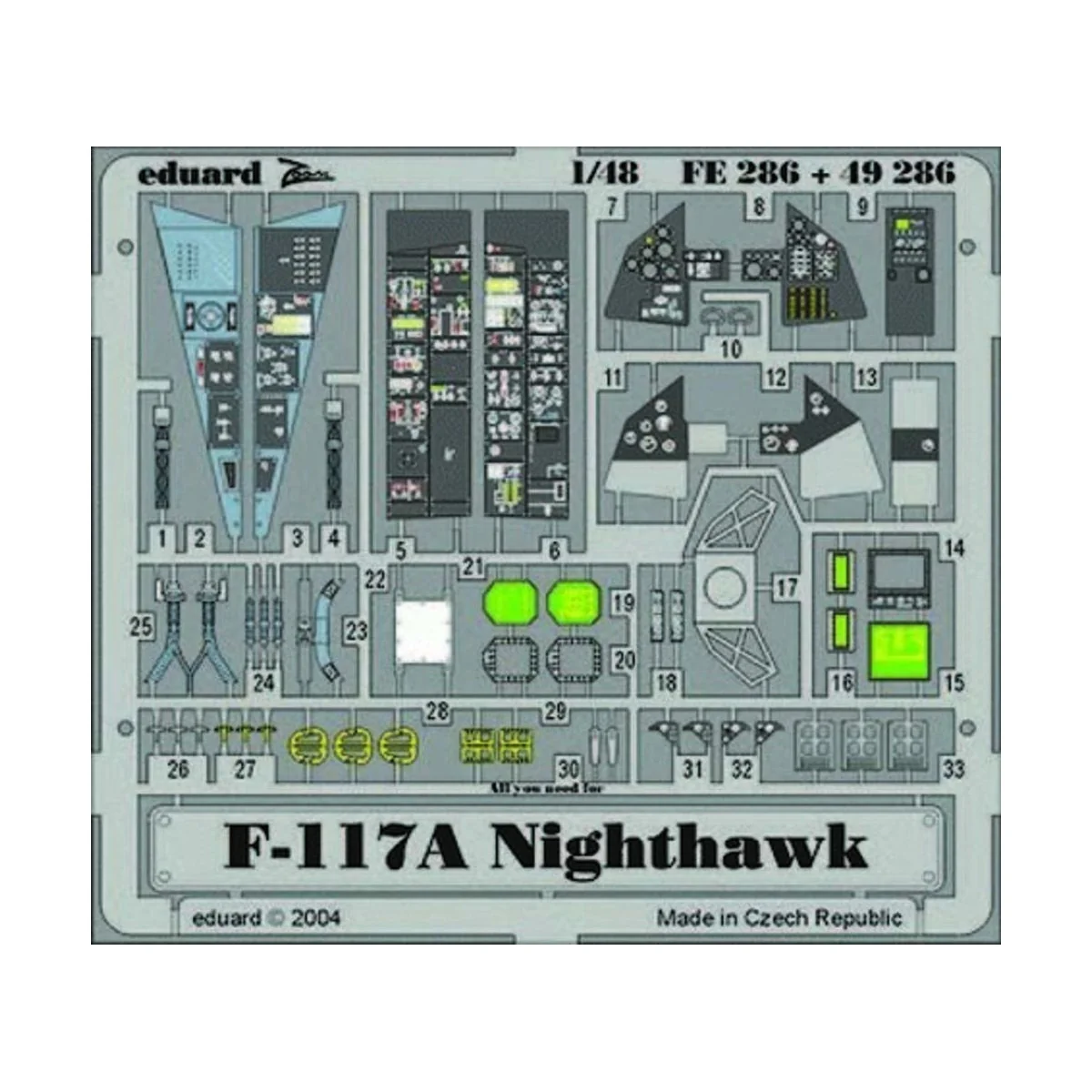 F-117 Nighthawk, 1/48 - Eduard Accessories FE286