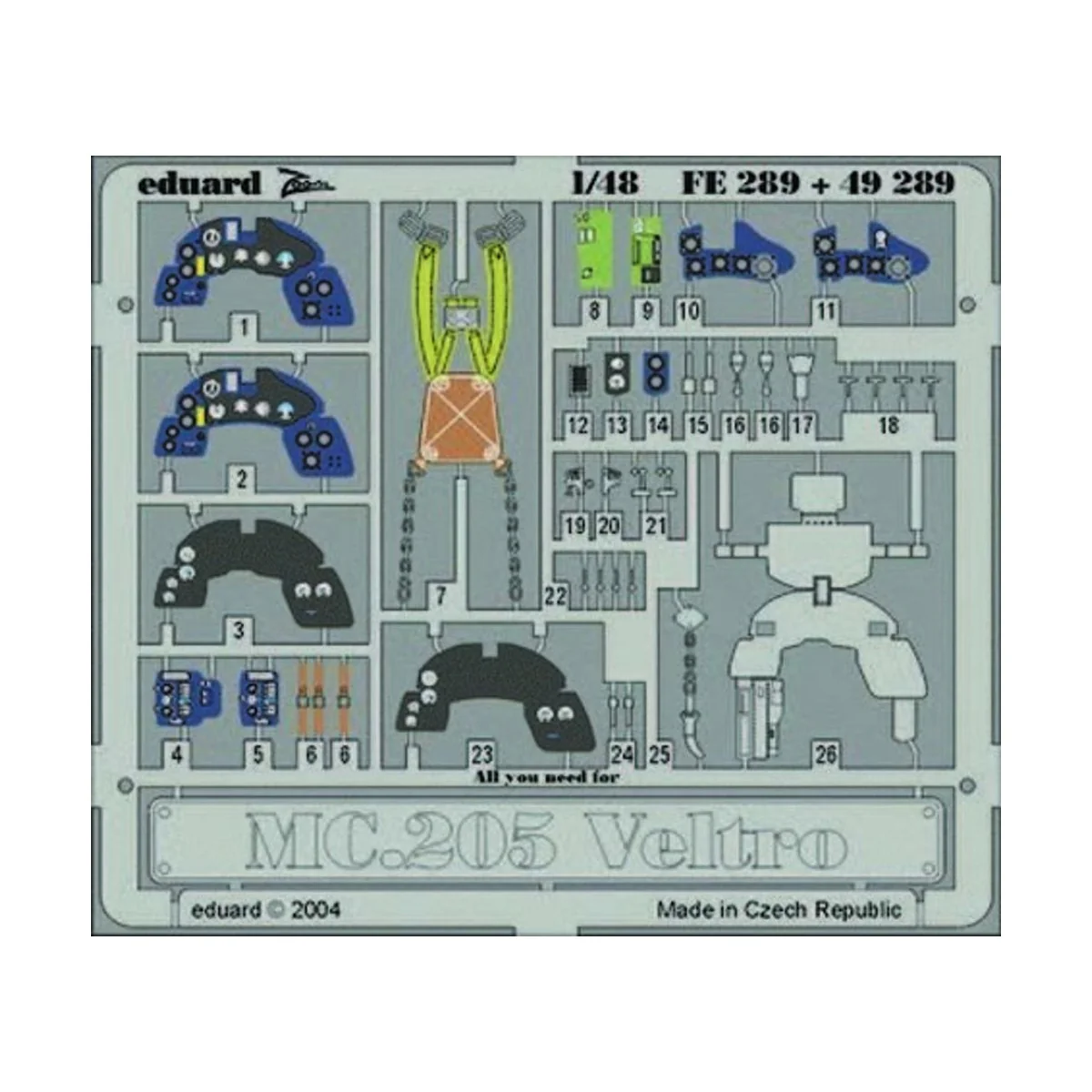 MC.205 Veltro - Eduard Accessories FE289