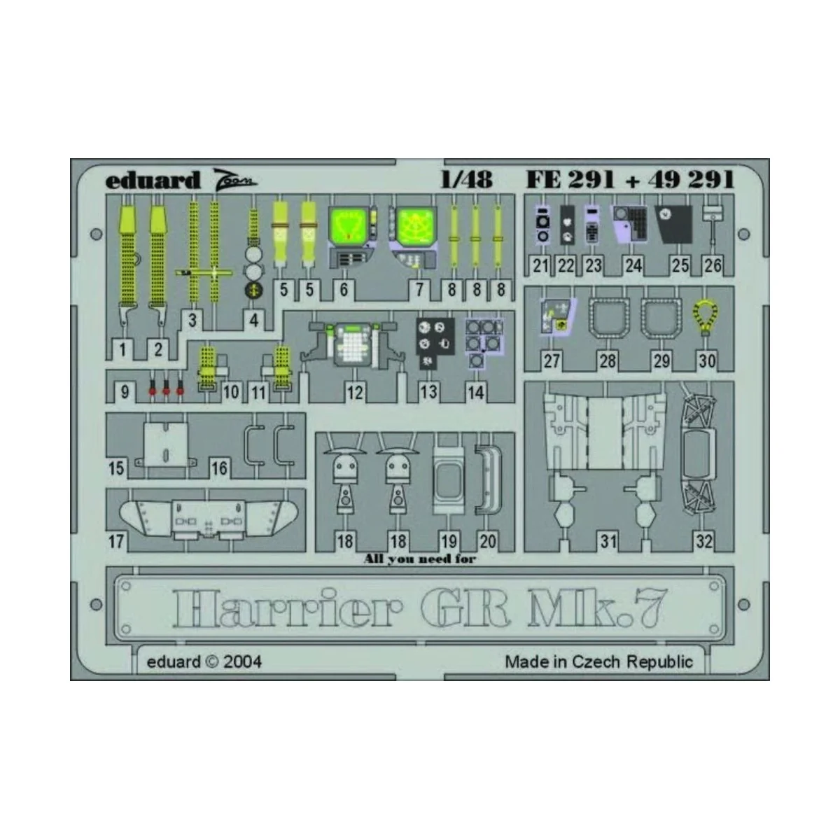 Harrier GR Mk.7 - Eduard Accessories FE291