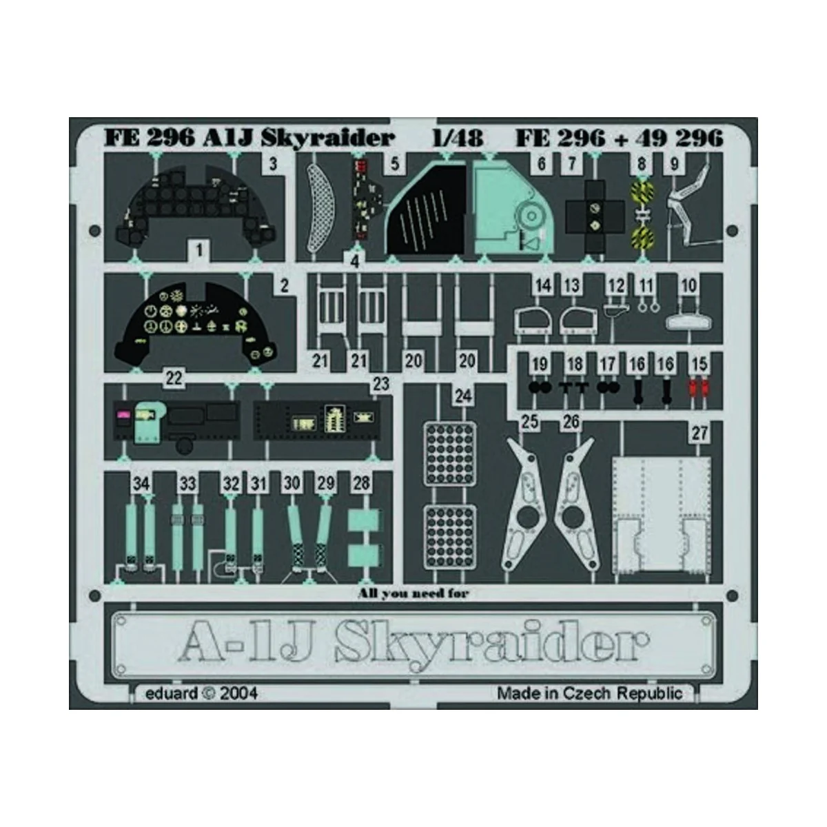 A-1J Skyraider, 1/48 - Eduard Accessories FE296