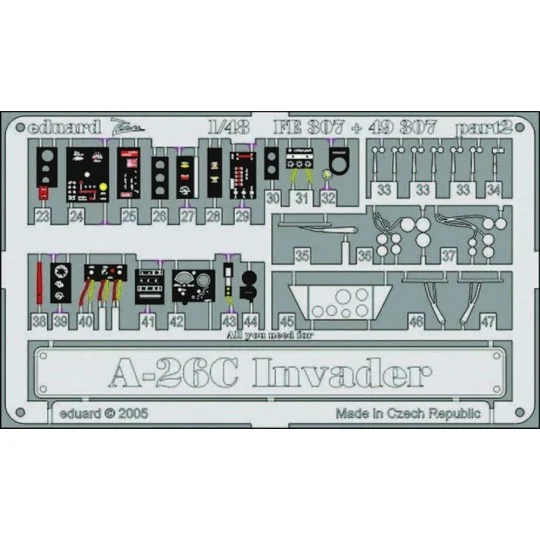 A-26C Invader interior FE307 - Eduard Accessories FE307