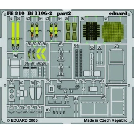 Bf 110G-2 für Revell/Monogram, 1/48 - Eduard Accessories FE310