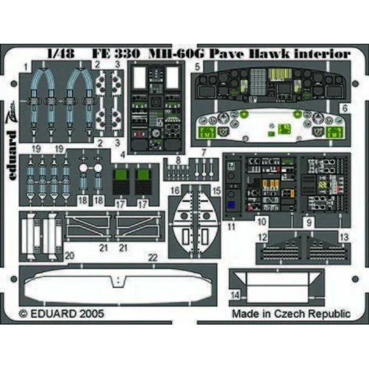 MH-60G Pave Hawk interior - Eduard Accessories FE330