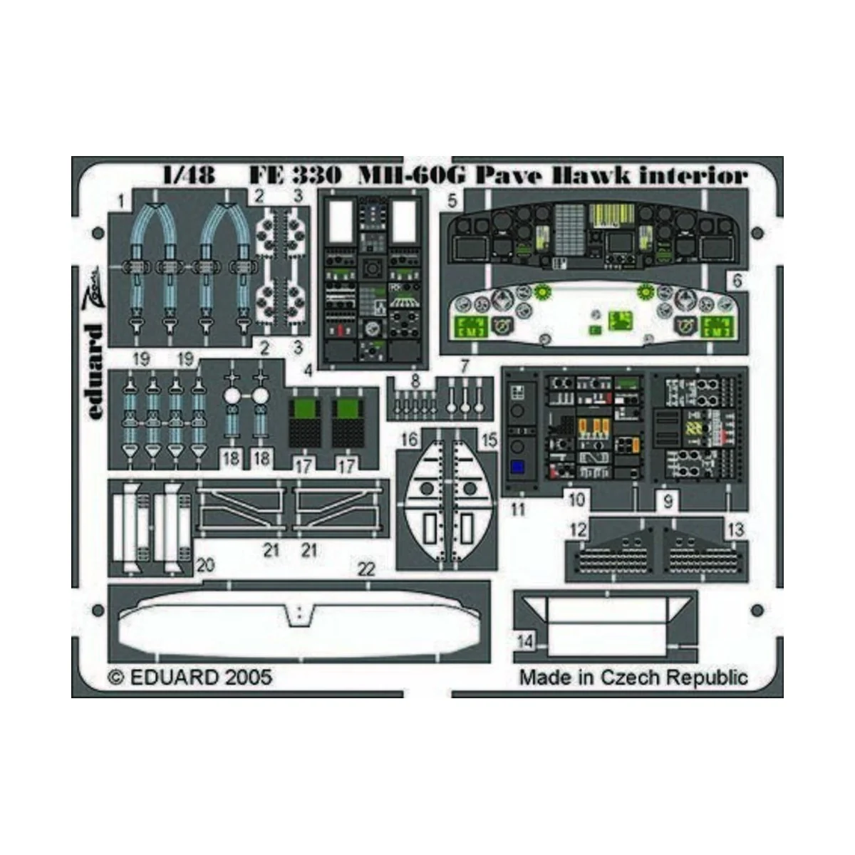 MH-60G Pave Hawk interior, 1/48 - Eduard Accessories FE330