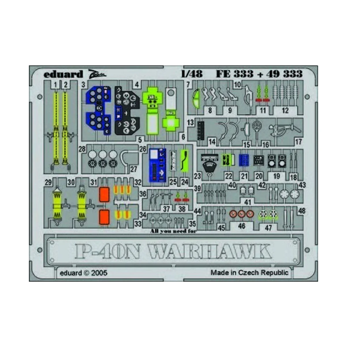 P-40N Warhawk - Eduard Accessories FE333