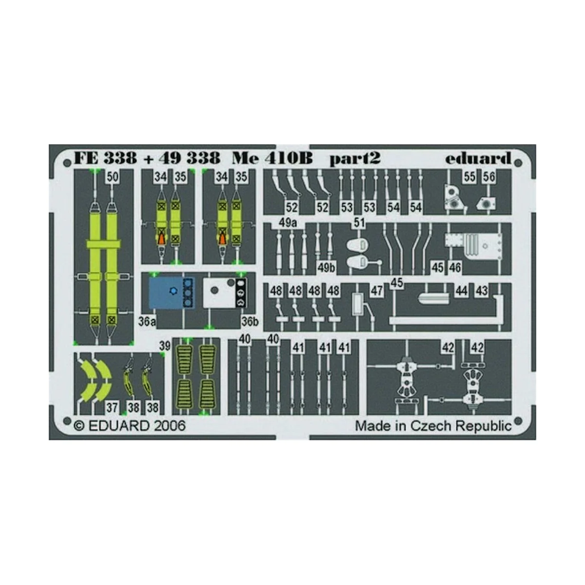 Me 410B für Revell Monogramm Bausatz - Eduard Accessories FE338