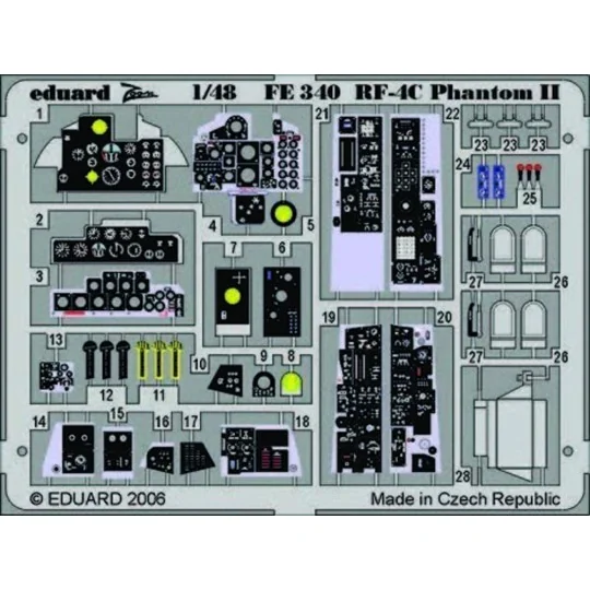 RF-4C Phantom II Für Hasegawa Bausatz, 1/48 - Eduard Accessories FE340