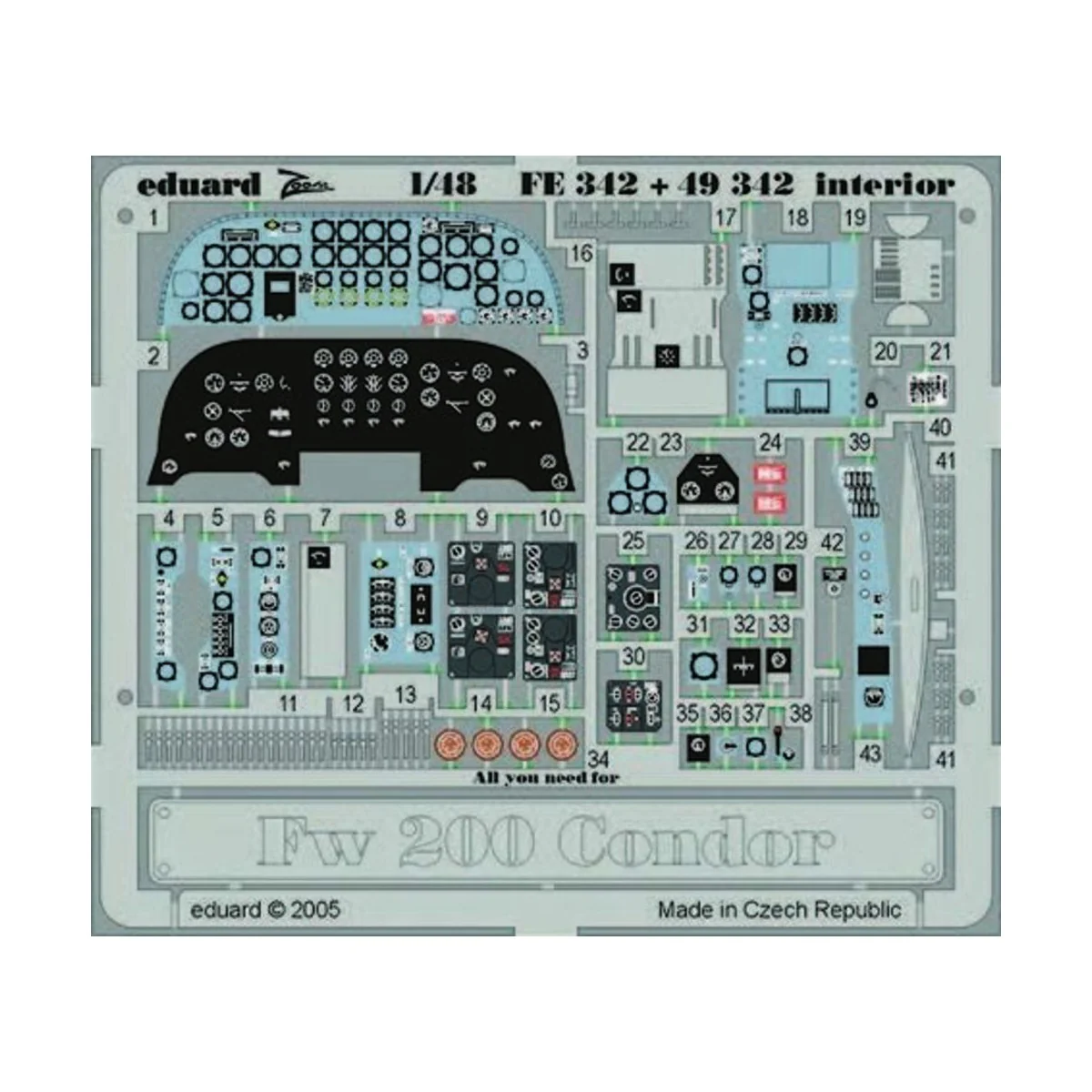 Fw 200 Condor interior, 1/48 - Eduard Accessories FE342
