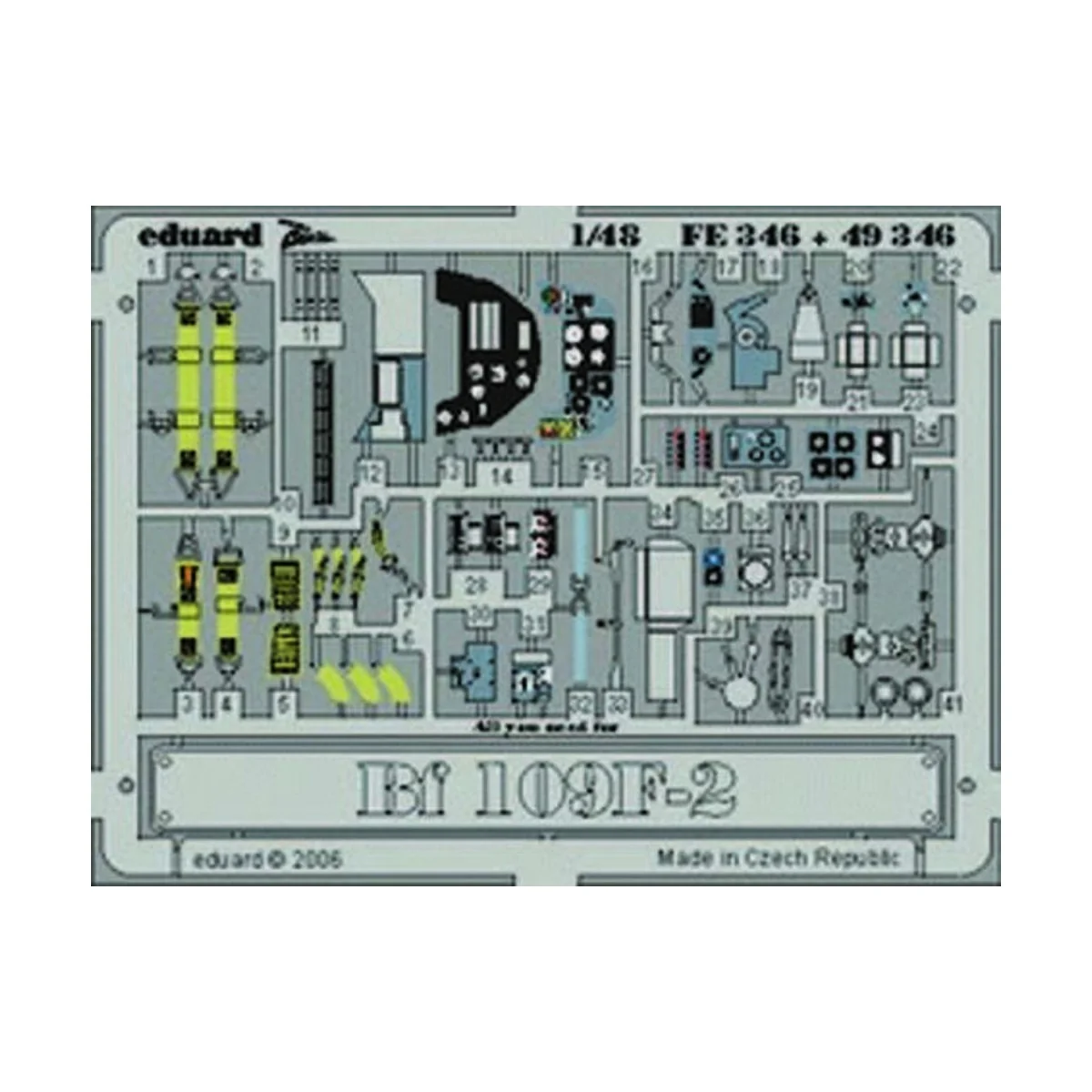 Bf 109F-2 für ICM Bausatz - Eduard Accessories FE346