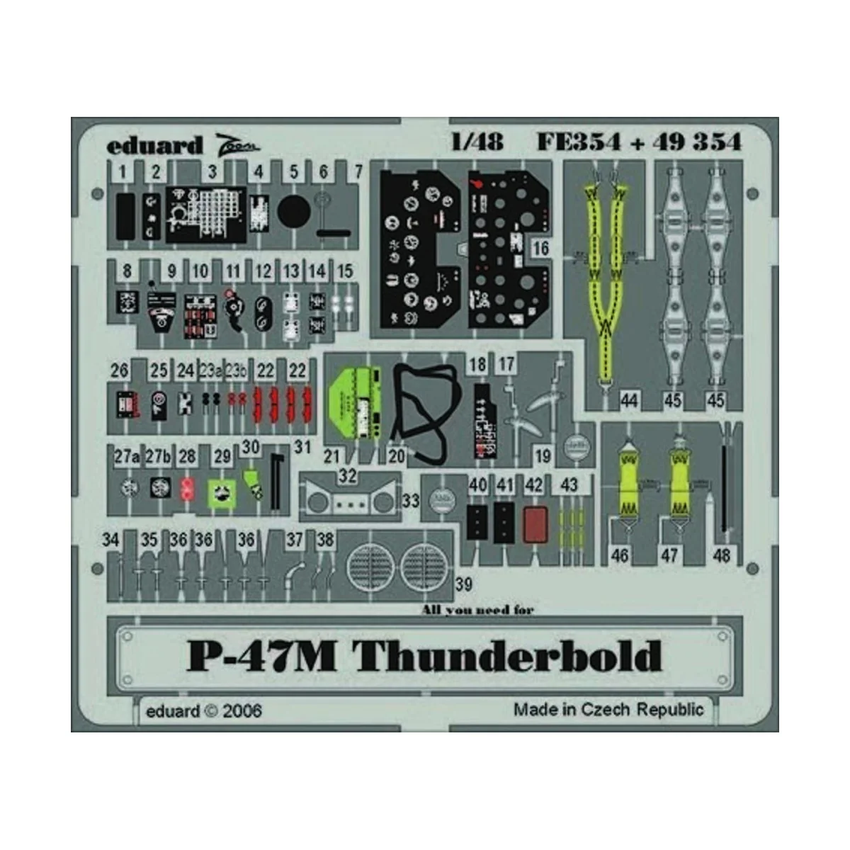 P-47M Thunderbolt Für Tamiya Bausatz. - Eduard Accessories FE354