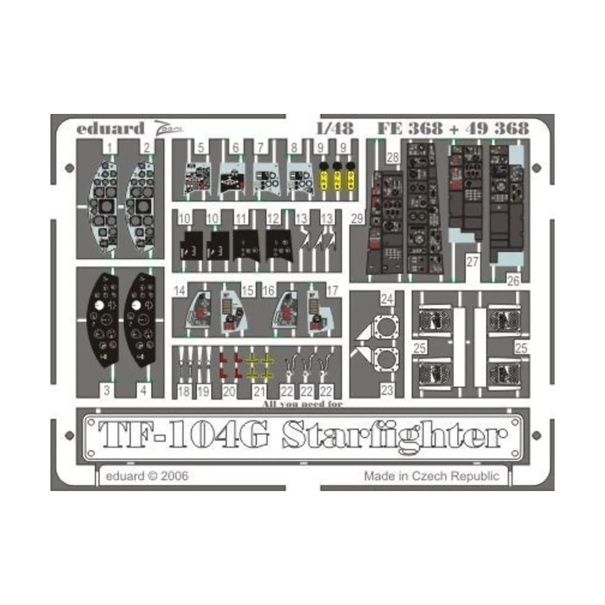 TF-104G Starfighter für Hasegawa Bausatz - Eduard Accessories FE368