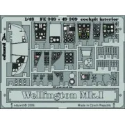 Wellington Mk.I cockpit interior für Trumpeter Bausatz, 1/48 - Edua...