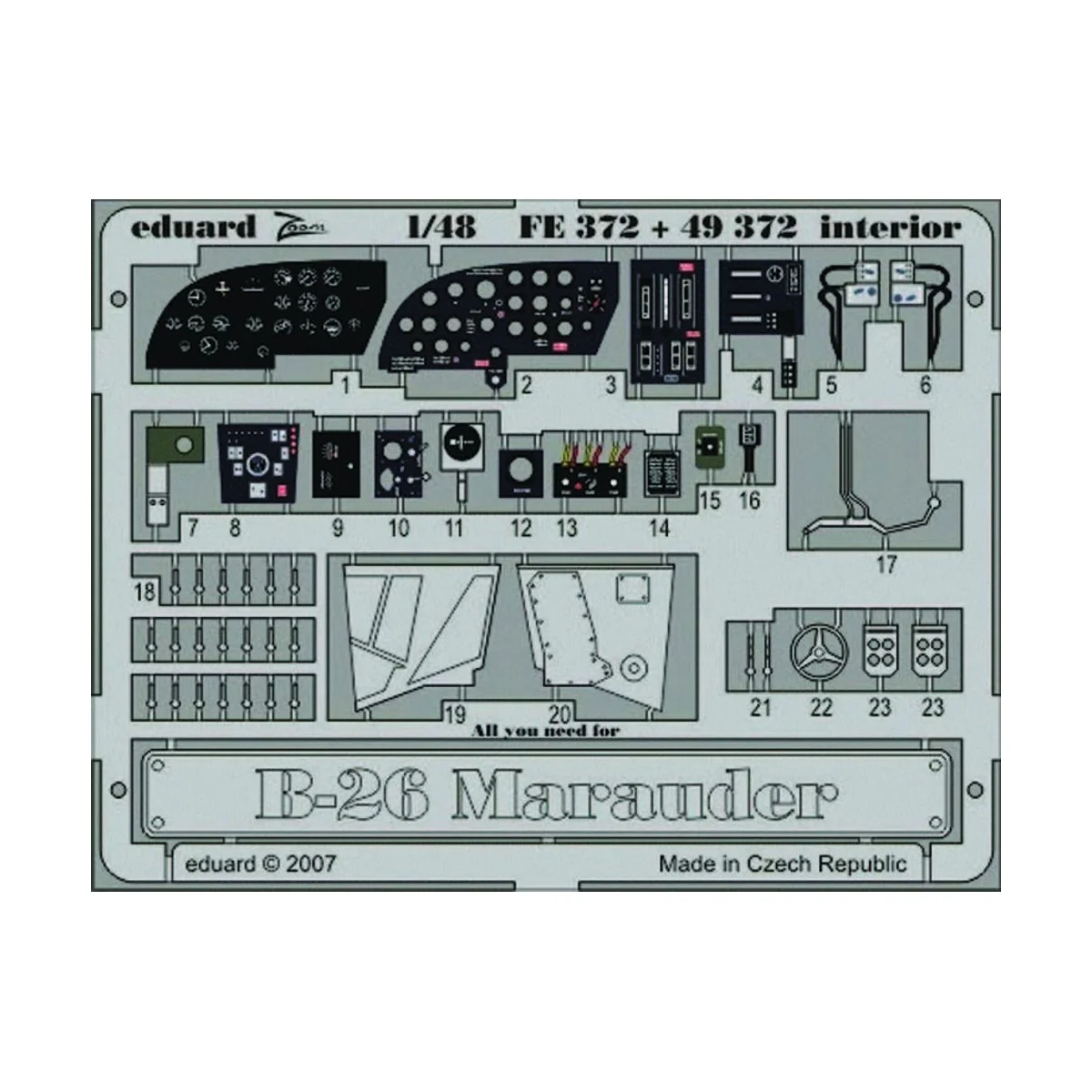 B-26 Marauder interior Revell/Monogram - Eduard Accessories FE372