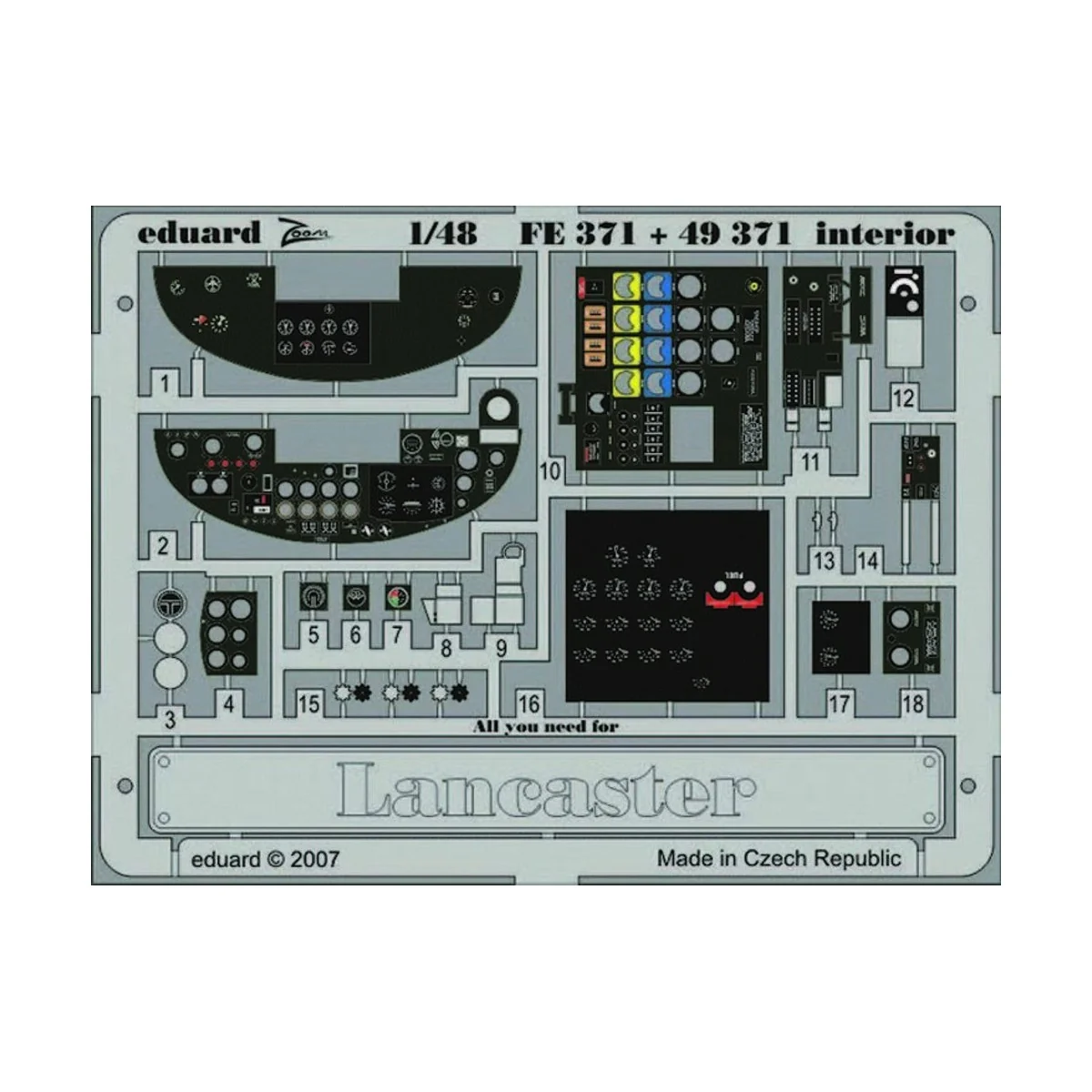 Wyvern S.4 interior Für Trumpeter-Bausatz - Eduard Accessories FE373
