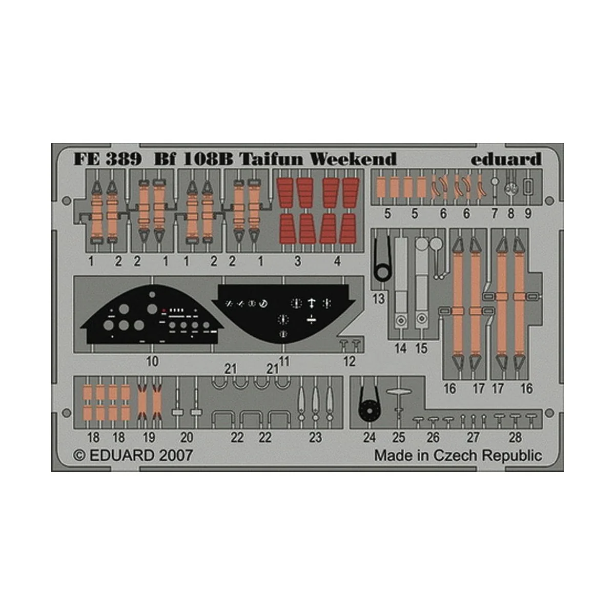 Bf 108B Taifun Weekend für Eduard Bausatz, 1/48 - Eduard Accessorie... Bf 108B Taifun Weekend für Eduard Bausatz, 1/48 - Eduard Accessorie...