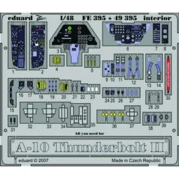 A-10 Thunderbolt II Interior, 1/48 - Eduard Accessories FE395