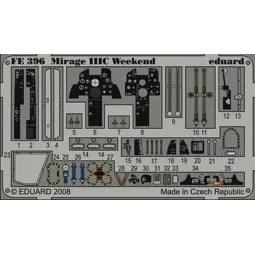 Mirage IIIC Weekend für Eduard Bausatz - Eduard Accessories FE396