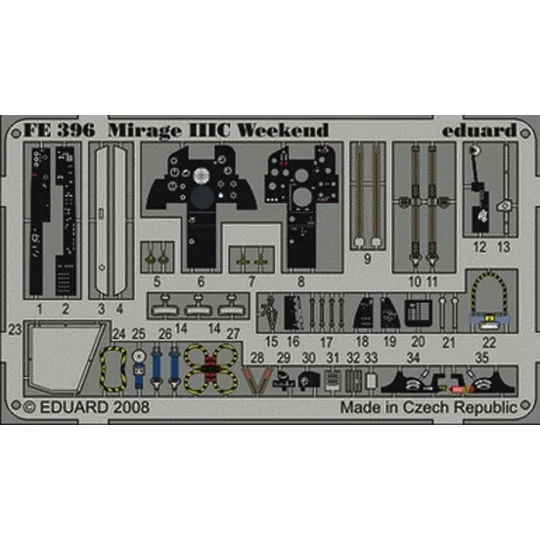 Mirage IIIC Weekend für Eduard Bausatz, 1/48 - Eduard Accessories F...