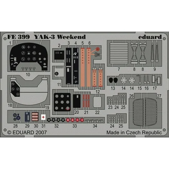 Yak-3 Weekend für Eduard Bausatz, 1/48 - Eduard Accessories FE399