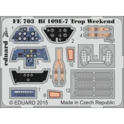 Bf 109E-7 Trop Weekend for Eduard, 1/48 - Eduard Accessories FE703