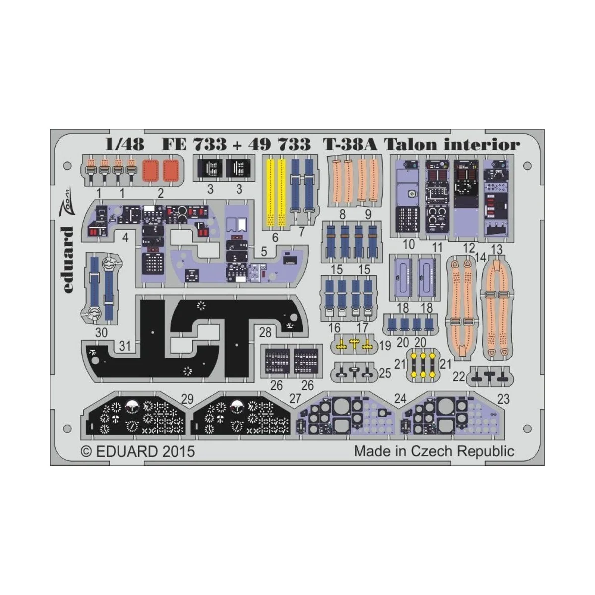 T-38A Talon interior for Wolfpack - Eduard Accessories FE733