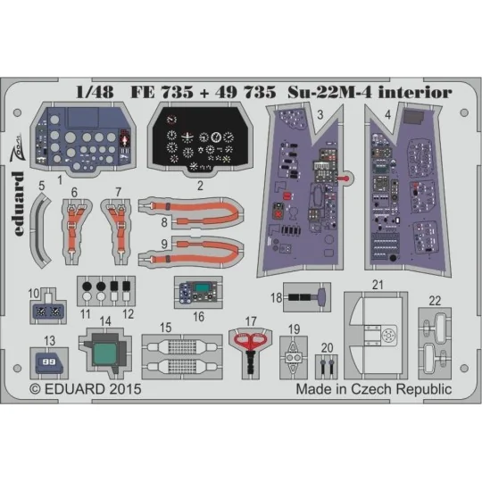 Su-22M-4 interior for Smer - Eduard Accessories FE735