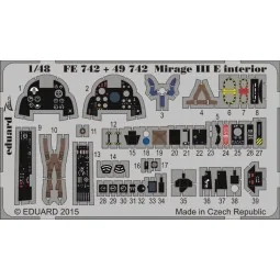 Mirage III E interior for Kinetic - Eduard Accessories FE742