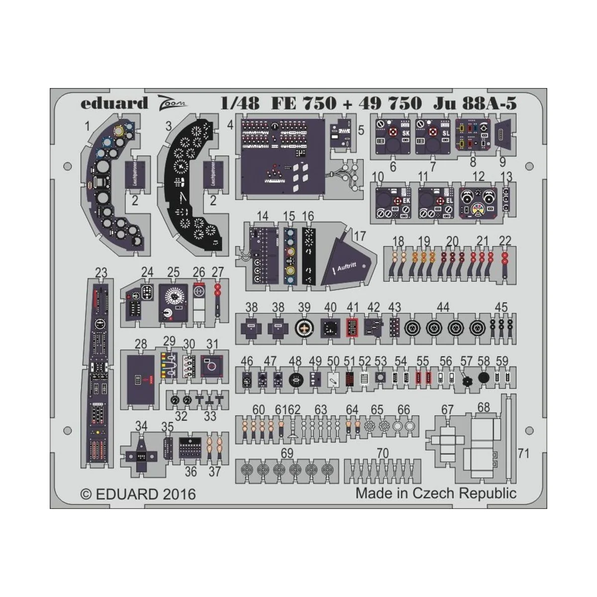 Ju 88A-5 for ICM - Eduard Accessories FE750