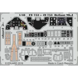 Defiant Mk.I for Airfix, 1/48 - Eduard Accessories FE753