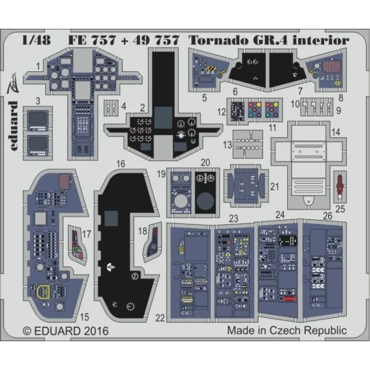 Tornado GR.4 interior for Revell - Eduard Accessories FE757