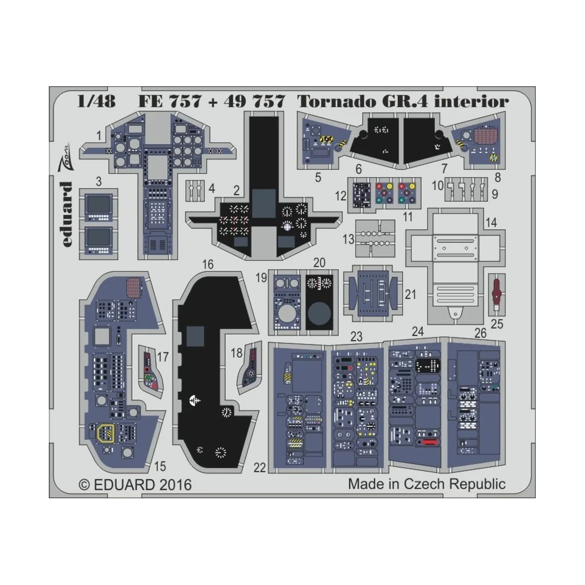 Tornado GR.4 interior for Revell, 1/48 - Eduard Accessories FE757