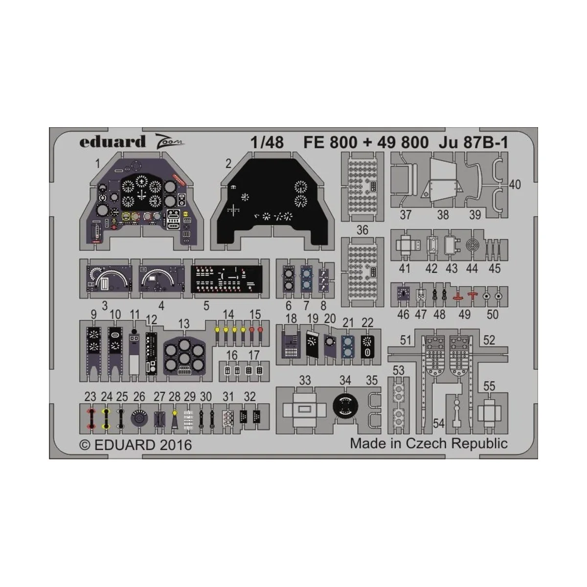 Ju 87B-1 for Airfix, 1/48 - Eduard Accessories FE800
