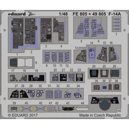 F-14A for Tamiya, 1/48 - Eduard Accessories FE805