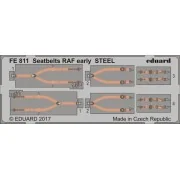 Seatbelts RAF early STEEL, 1/48 - Eduard Accessories FE811