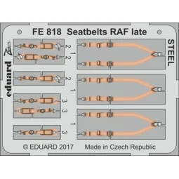 Seatbelts RAF late STEEL - Eduard Accessories FE818