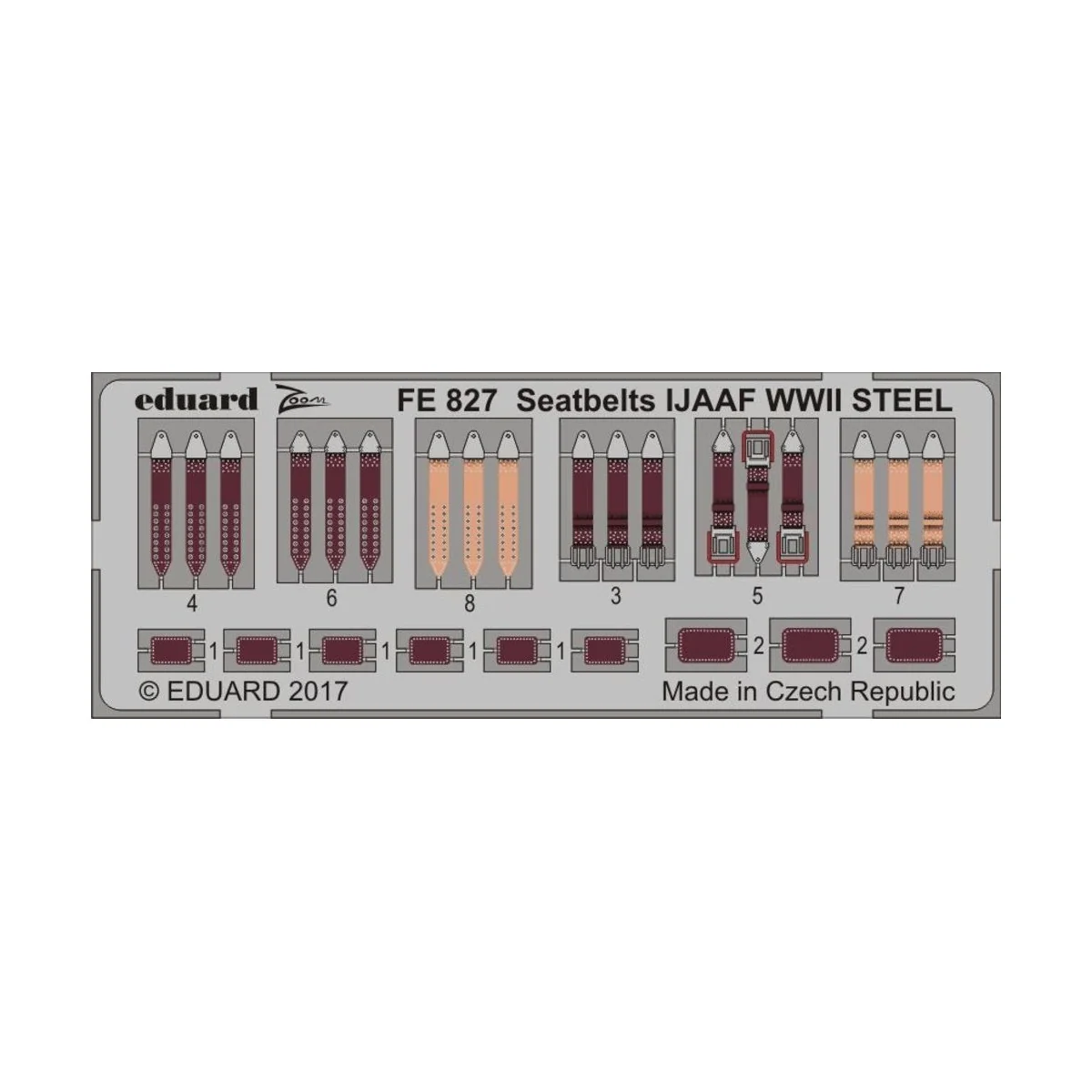 Seatbelts IJAAF WWII STEEL - Eduard Accessories FE827