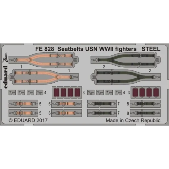 Seatbelts USN WWII fighters STEEL f.Reve, 1/48 - Eduard Accessories...