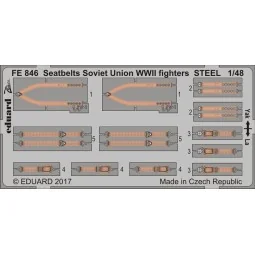 Seatbelts Soviet Union WW2 fighters STEE - Eduard Accessories FE846