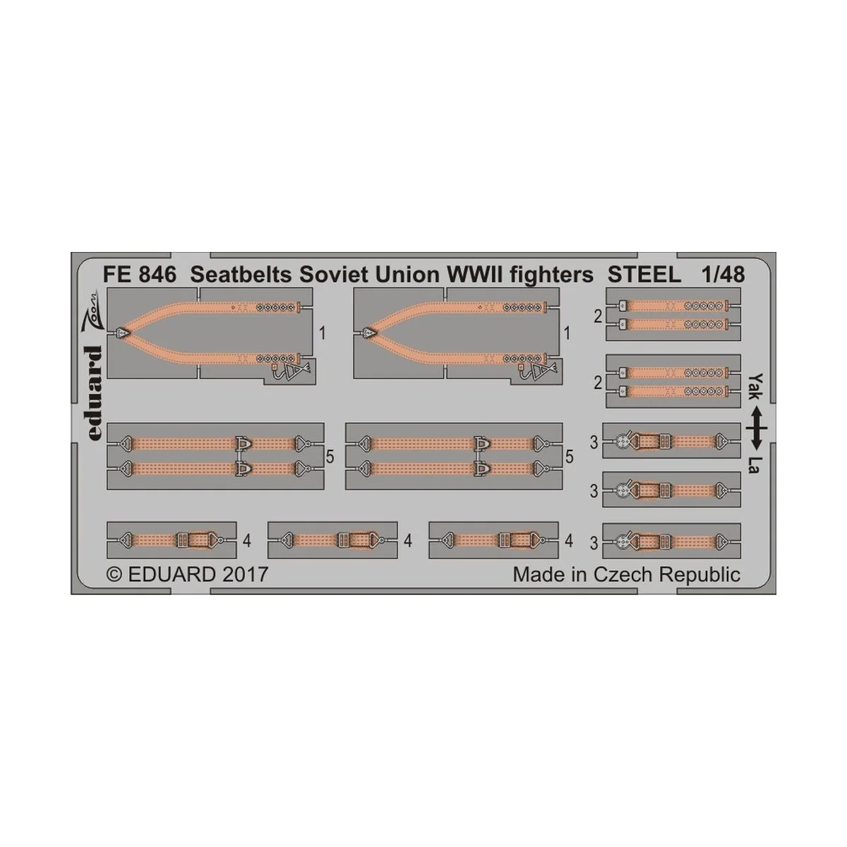 Seatbelts Soviet Union WW2 fighters STEE, 1/48 - Eduard Accessories...
