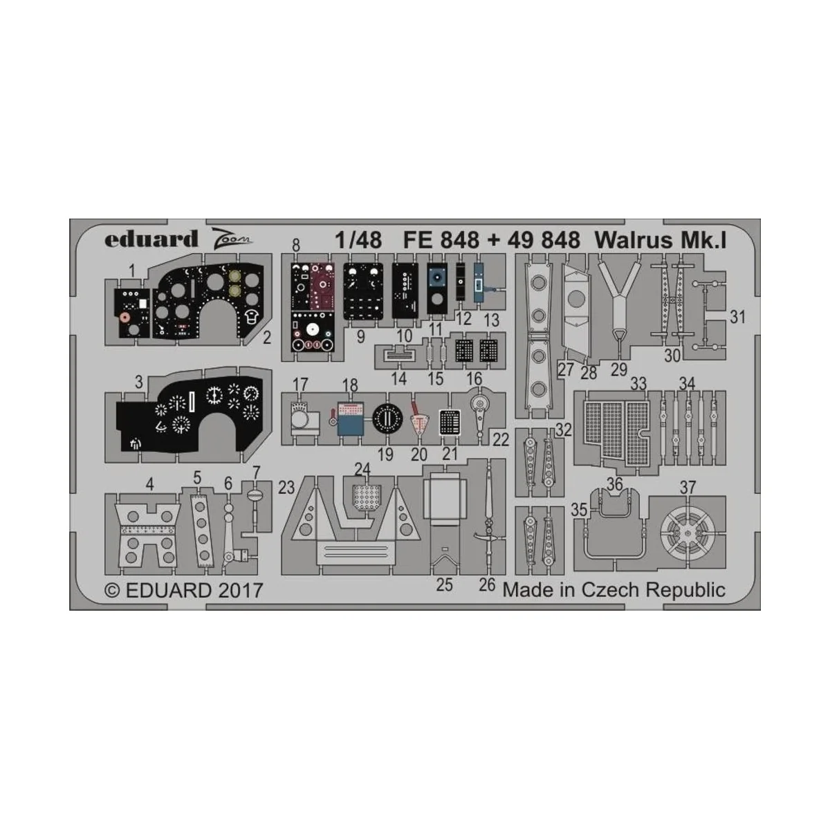 Walrus Mk.I for Airfix, 1/48 - Eduard Accessories FE848