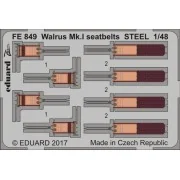 Walrus Mk.I seatbelts STEEL for Airfix - Eduard Accessories FE849