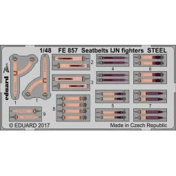 Seatbelts IJN fighters STEEL, 1/48 - Eduard Accessories FE857