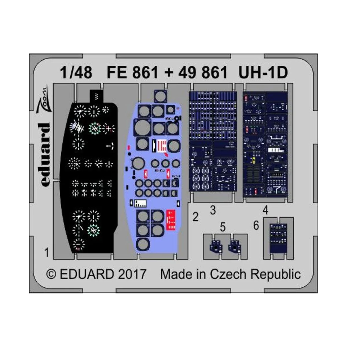 UH-1D for Kitty Hawk, 1/48 - Eduard Accessories FE861