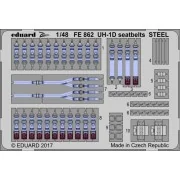 UH-1D seatbelts STEEL for Kitty Hawk - Eduard Accessories FE862