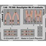 Beaufighter Mk.VI seatbelts STEEL f.Tami, 1/48 - Eduard Accessories...