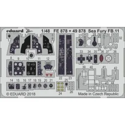Sea Fury FB.11 for Airfix, 1/48 - Eduard Accessories FE878
