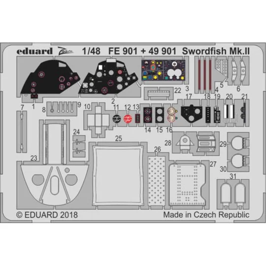 Swordfish Mk.II for Tamiya, 1/48 - Eduard Accessories FE901